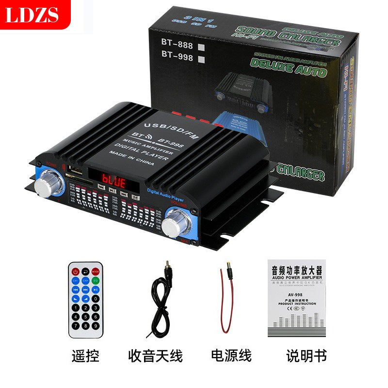 Selling Bt-998 Four-Channel Bluetooth 12V Car Home Amplifier -Selling Products - Image 1